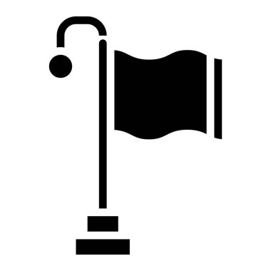 Bayrak Vektörü Simgesi Tasarım İllüstrasyonu