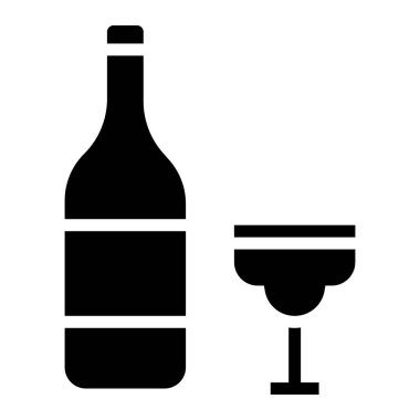 İçecekler Vektör Simgesi Tasarım İllüstrasyonu