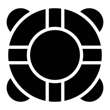 Lifebuoy Vektör Simgesi Tasarım Çizimi