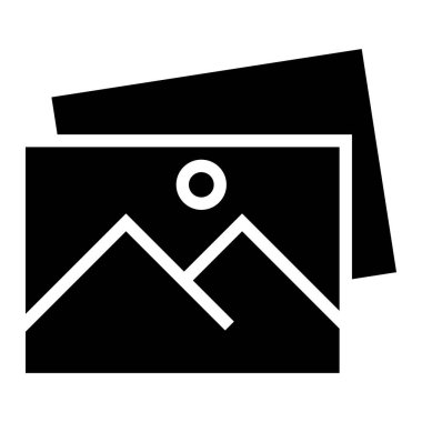 Fotoğraf Vektörü Simgesi Tasarım İllüstrasyonu