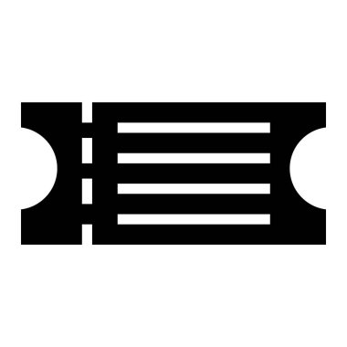 Uçak bileti Vektör Simgesi Tasarım İllüstrasyonu