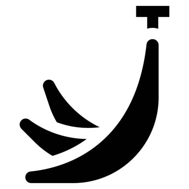 Muz Vektörü Simgesi Tasarım İllüstrasyonu