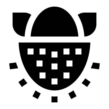 Rambutan Vektör Simgesi Tasarım Çizimi