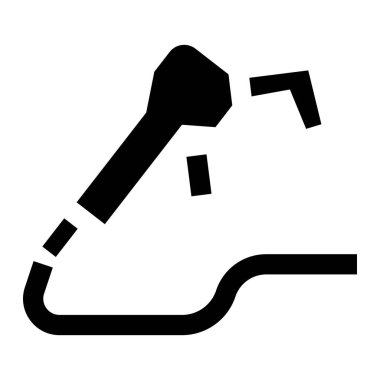 Yakıt Nozül Vektör Simgesi Tasarım İllüstrasyonu