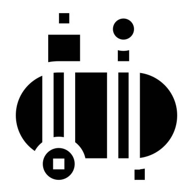 Hava Sıkıştırıcı Vektör Simgesi Tasarım İllüstrasyonu