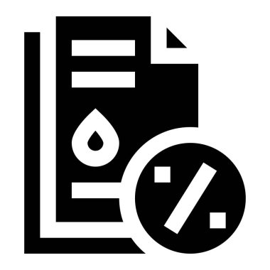 Yakıt İndirimi Kağıt Vektörü Simgesi Tasarım İllüstrasyonu