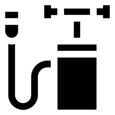 Hava pompası Vektör Simgesi Tasarım İllüstrasyonu