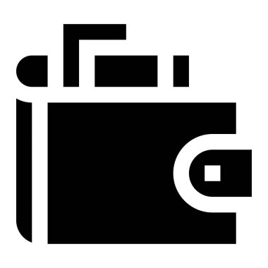 Cüzdan Vektörü Simgesi Tasarım İllüstrasyonu