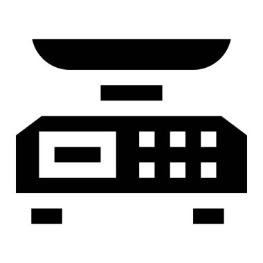 Ağırlık Ölçekli Vektör Simgesi Tasarım İllüstrasyonu