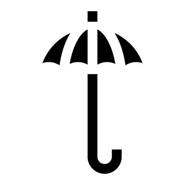 Koruyucu Umbrel Vektör Simgesi Tasarım İllüstrasyonu