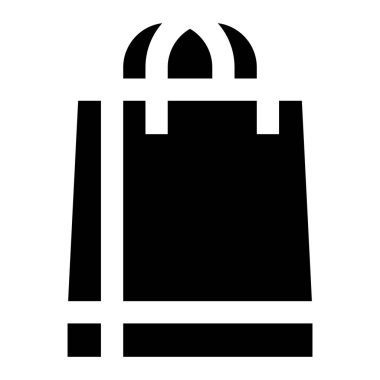 Alışveriş Torbası Vektör Simgesi Tasarımı İllüstrasyonu