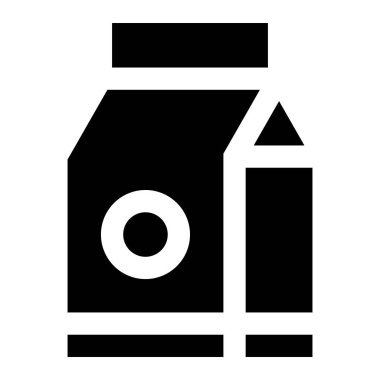 Süt Vektörü Simgesi Tasarım İllüstrasyonu