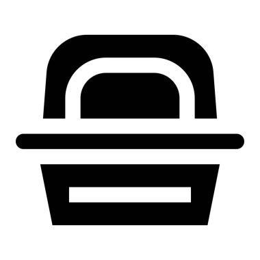 Beslenme Kutusu Vektör Simgesi Tasarım İllüstrasyonu