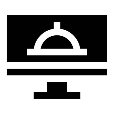 Çevrimiçi Gıda Siparişi Vektör Simgesi Tasarım İllüstrasyonu