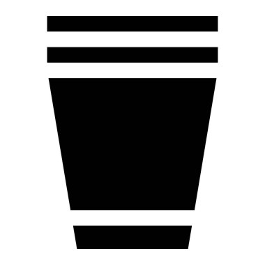 Çorba Kupası Vektör Simgesi Tasarımı Çizimi