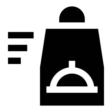 Gıda Teslimatı Vektör Simgesi Tasarım Çizimi