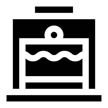 Pasta Kubbesi Vektör Simgesi Tasarım İllüstrasyonu