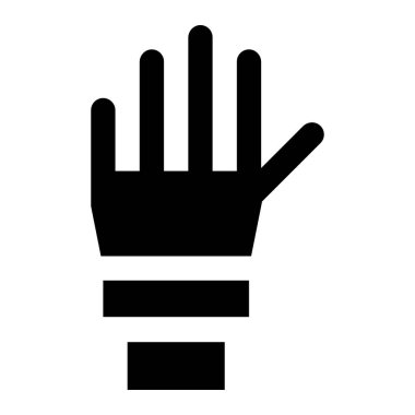 El Vektörü Simgesi Tasarım İllüstrasyonu