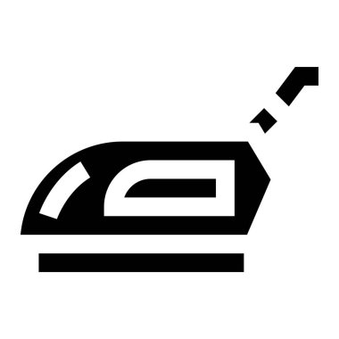 Ütü Vektörü Simgesi Tasarım İllüstrasyonu