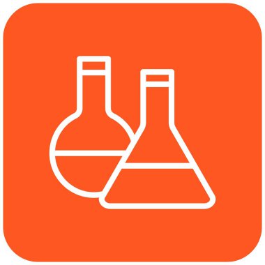 Kimya Vektörü Simge Tasarımı Çizimi