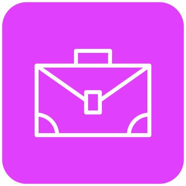 Evrak Çantası Vektör Simgesi Tasarımı İllüstrasyonu