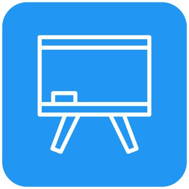 Tebeşir Tahtası Vektör Simgesi Tasarım İllüstrasyonu