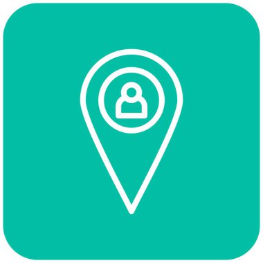 Konum Vektör Simgesi Tasarım İllüstrasyonu