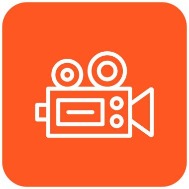 Video kamera Vektör Simgesi Tasarım İllüstrasyonu