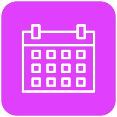 Takvim Vektörü Simgesi Tasarım İllüstrasyonu