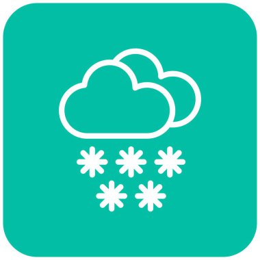 Kar Vektörü Simgesi Tasarım Çizimi