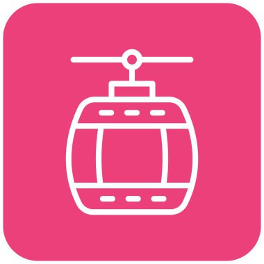 Kablo Otomobil Vektörü Simgesi Tasarım İllüstrasyonu