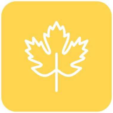 Akçaağaç Vektör Simgesi Tasarım İllüstrasyonu