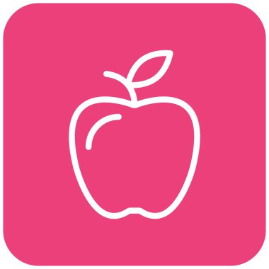 Apple Vektör Simgesi Tasarım İllüstrasyonu