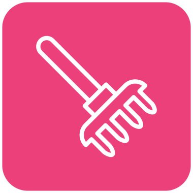 Pitchfork Vektör Simgesi Tasarım Çizimi