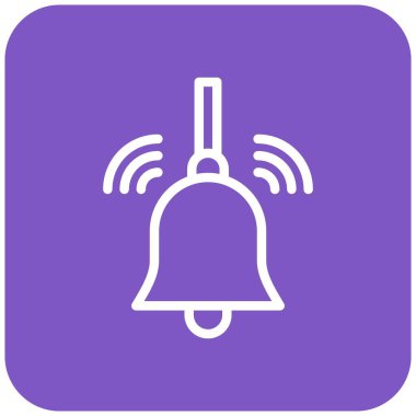 Çan Vektörü Simgesi Tasarım İllüstrasyonu