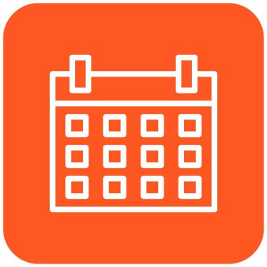 Takvim Vektörü Simgesi Tasarım İllüstrasyonu