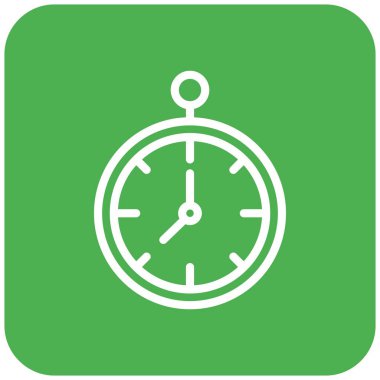 Saat Vektörü Simgesi Tasarım İllüstrasyonu