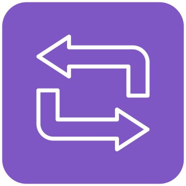 Vektör Simgesi Tasarım İllüstrasyonunu Tekrarla