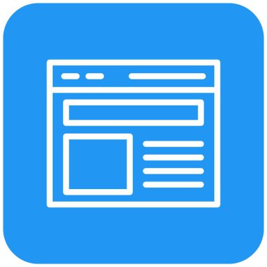 Web Sitesi Vektör Simgesi Tasarım İllüstrasyonu