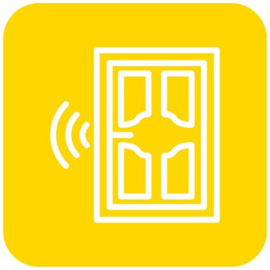 Smartdoor Vektör Simgesi Tasarım İllüstrasyonu