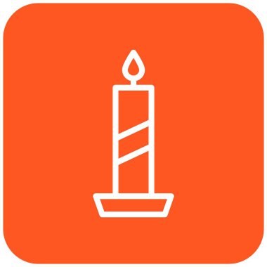 Mum Vektörü Simgesi Tasarım İllüstrasyonu