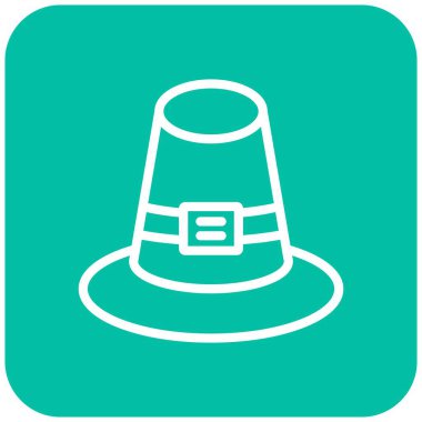 Pilgrim Vektör Simgesi Tasarım Çizimi