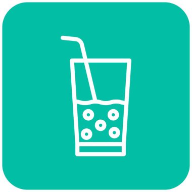 Meyve suyu Vektörü Simgesi Tasarımı Çizimi