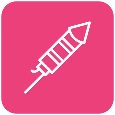 Firework Vektör Simgesi Tasarım İllüstrasyonu