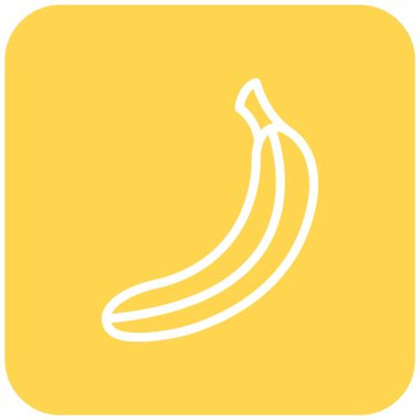 Muz Vektörü Simgesi Tasarım İllüstrasyonu