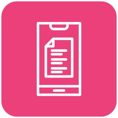 Not Vektörü Simgesi Tasarım İllüstrasyonu