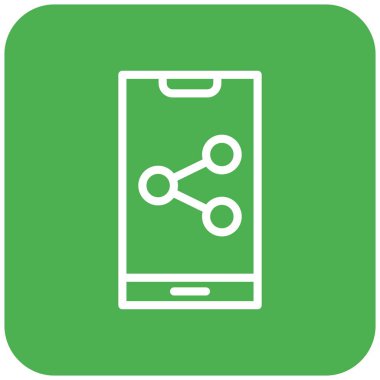 Paylaşım Vektörü Simgesi Tasarım İllüstrasyonu