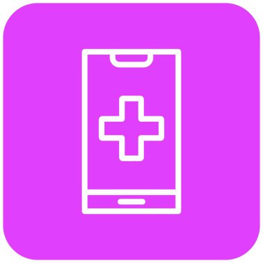 Tıbbi Vektör Simgesi Tasarım İllüstrasyonu