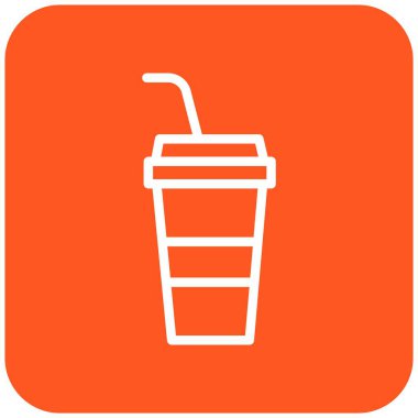 İçecek Vektörü Simgesi Tasarım İllüstrasyonu