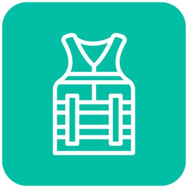 Can yeleği Vektör Simgesi Tasarım İllüstrasyonu